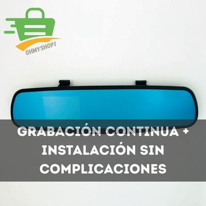 RETROVISOR CON CÁMARA DELANTERA Y TRASERA